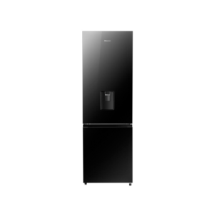 Hisense 347L Combi Fridge With Water Dispenser Black Glass H450BMIB WD