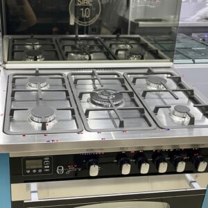 UNIONAIRE 90x60 5 Plate Gas Stove Stainless Steel